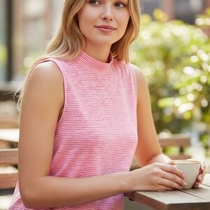 Banana Republic Soft Red Sleeveless Top